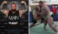 L'Homme le plus fort du Monde Eddie Hall affronte des sumos, ça ne se passe pas comme prévu