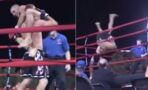 Justin Gaethje met un énorme slam KO lors de son premier combat de MMA (VIDÉO)