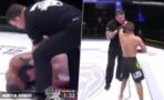MMA : Fou de rage, un combattant refuse de lâcher sa soumission puis s'en prend à l'arbitre