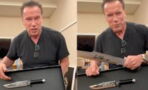 Arnold Schwarzenegger chambre Sylvester Stallone en se moquant de la taille de son couteau (VIDEO)