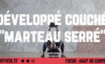 Exercice musculation : comment faire le développé couché "marteau serré"