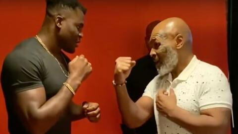L'entrainement de Francis Ngannou avec Mike Tyson pour préparer son combat contre Fury (VIDEO)