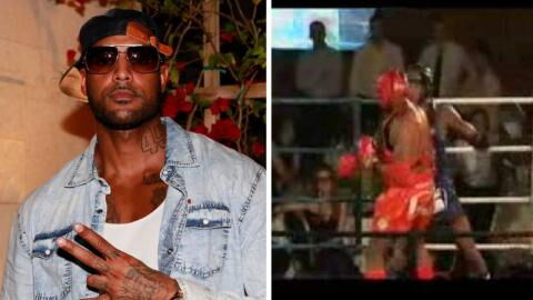 Quand Booba combat lors d'une compétition de boxe thaïlandaise, ça fait mal (VIDEO)