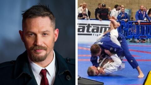 L'acteur Tom Hardy participe à une compétition de jiu jitsu et anéantit ses adversaires