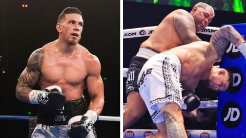 L'énorme KO subi par l'ancien rugbyman Sonny Bill Williams face à Mark Hunt en boxe anglaise