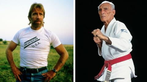 Chuck Norris contre une légende du jiu-jitsu, le combat s'est fini sur un évanouissement