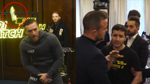 UFC : Conor McGregor esquive une bouteille lancée par un fan de Khabib