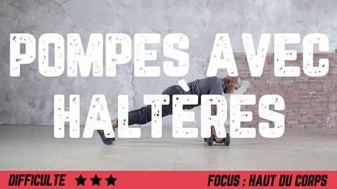 Pompes avec haltères : exercice pour muscler ses pectoraux