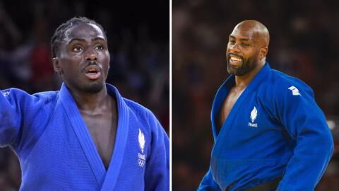 Teddy Riner réagit au sacre mondial de Joan-Benjamin Gaba