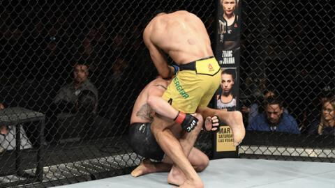 UFC : Michel Pereira disqualifié suite à un gros coup illégal qui met KO Diego Sanchez