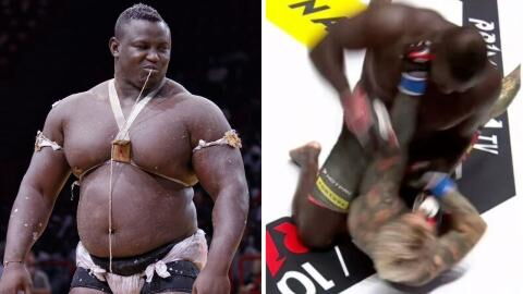 Bombardier, combattant géant de MMA, met KO son adversaire 70 kilos plus léger en 20 secondes