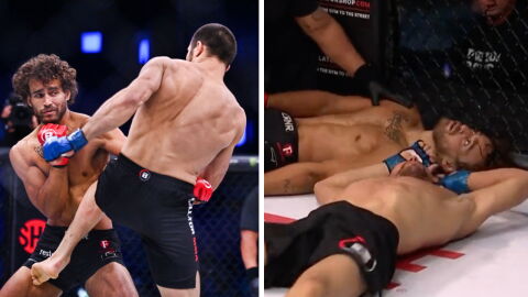 Un combattant de MMA finit inconscient les yeux ouverts après avoir subi une terrible soumission