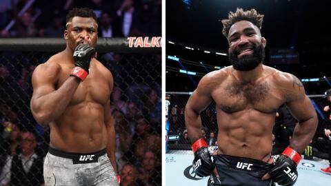 Francis Ngannou ridiculise le combattant UFC Chris Curtis à l'entrainement