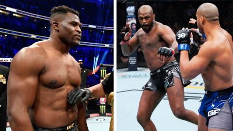 La réaction de Francis Ngannou à la défaite de Ciryl Gane face à Jon Jones à l'UFC 285