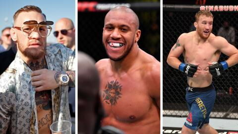 Conor McGregor, Ciryl Gane et Justin Gaethje sont tous les trois sous contrat avec l'UFC.