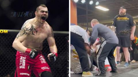 Le KO démentiel d'un ancien champion poids lourd de l'UFC en concours de gifles (VIDEO)