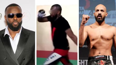Le rappeur Gims dévoile son niveau en MMA lors d'un entrainement avec un combattant UFC (VIDEO)
