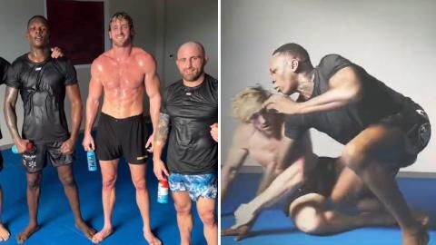 Logan Paul martyrisé par les champions UFC Adesanya et Volkanovski en combat d'entrainement (VIDEO)