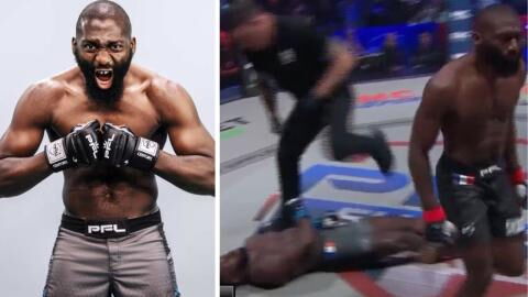 Cédric Doumbé termine Jordan Zébo par KO en seulement 9 secondes au PFL Paris