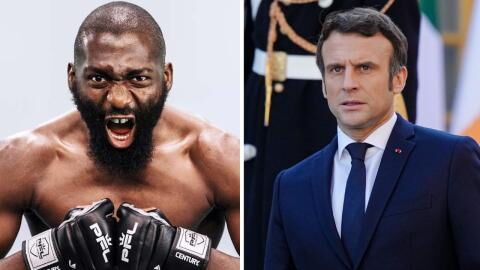 Cédric Doumbé trashtalk Emmanuel Macron après une vidéo du Président à la boxe