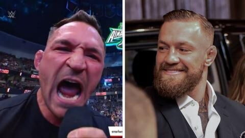 Michael Chandler défie Conor McGregor en direct lors d'un show de la WWE