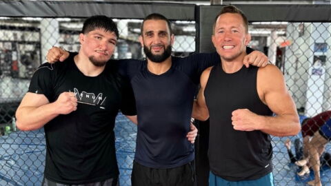 Baki s'affiche à l'entrainement avec Georges St-Pierre avant son retour au PFL