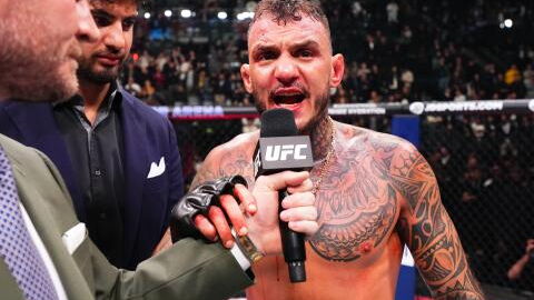 Renato Moicano insulte Emmanuel Macron après sa victoire sur Benoit Saint-Denis