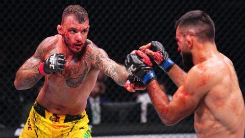 Renato Moicano explique pourquoi il s'est retenu lors du 2e round contre Benoît Saint-Denis