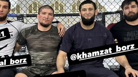 Baki affiche son entraînement avec Khamzat Chimaev, la star de l'UFC