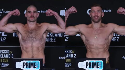 Résultats pesée UFC 312 : Sean Strickland et Dricus du Plessis au poids, Jousset aussi