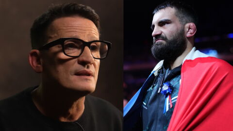 Daniel Woirin donne un conseil très précis à Benoit Saint-Denis, son ancien combattant