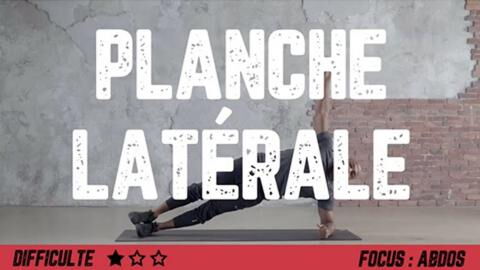Planche latérale : musculation des abdominaux