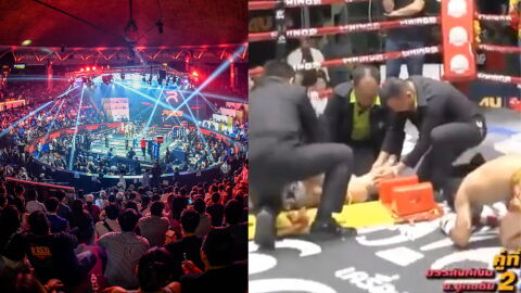 Mis KO après un coup de coude, sa réaction terrifie l'entièreté de la salle