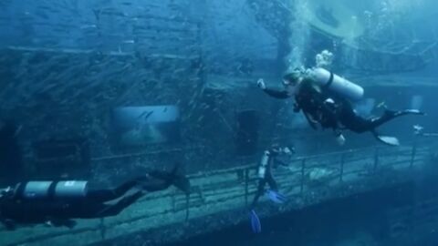 Floride, une exposition sous-marine dans les profondeurs de l'Océan Atlantique
