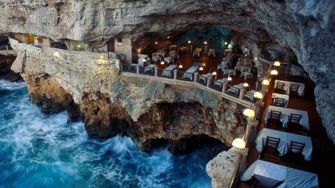 Grotta Palazzese, un hôtel-restaurant sculpté dans une falaise