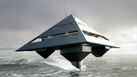 Tetrahedron, le yacht qui vole au-dessus de l'eau