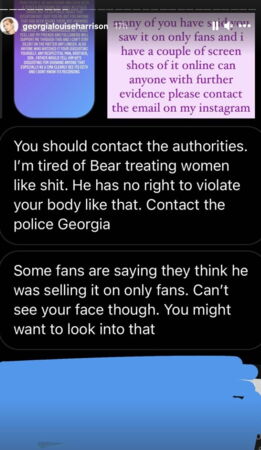 Bear’s OnlyFans gets shut down after Georgia Harrison CCTV allegations