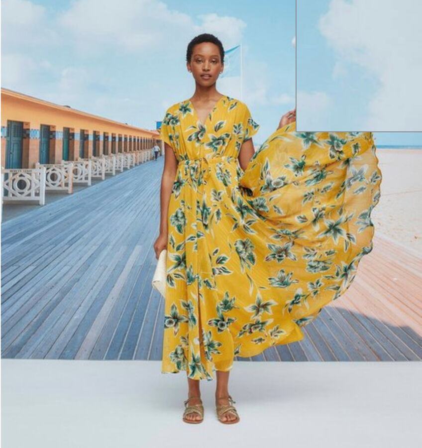 Mode cette robe longue Promod à imprimé ultra tendance que tout le