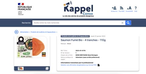 Rappel Produit Massif : Ce Saumon Contaminé à La Listeria Ne Doit ...