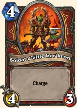 Deck pour battre la Reine de Sang Lana'thel : Soldat d'élite Kor'kron