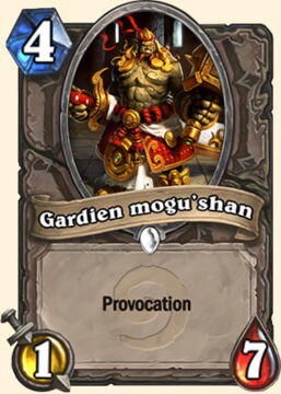 Hearthstone : battre Seigneur Gargamoelle, Carte neutre Gardien mogu'shan