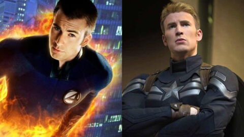 1. Chris Evans - La Torche Humaine et Captain America