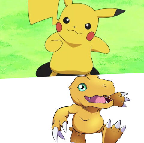 10ème : Le suffixe "Mon", copiage à peine discret de Digimon sur Pokémon