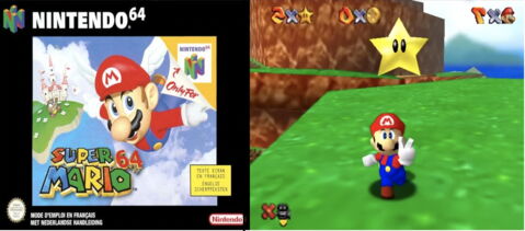 3ème position - Super Mario 64 - Nintendo