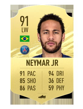 5. Neymar Jr (91)