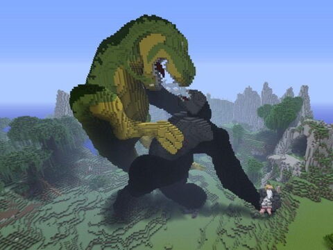 7. King Kong vs T-Rex