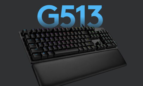 7. Logitech G513, un des rares modèles avec un repose poignet !
