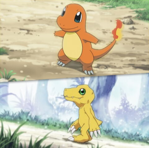 9ème : Salamèche et Agumon, deux bêtes étrangement similaires