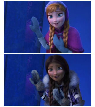 Anna (de La Reine des Neiges) elle aussi imaginée sous des traits Inuits !