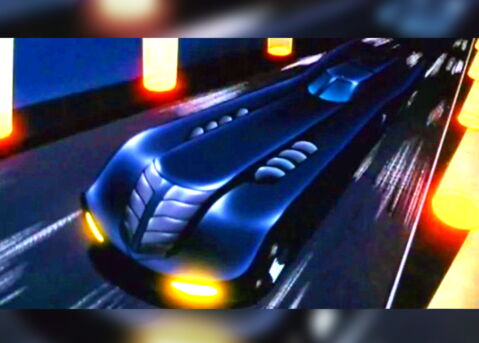 BONUS : la Batmobile des cartoons des années 1990